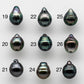 11-12mm Cultured Tahitian Pearl Drop in Natural Colors and High Lusters, Single Loose Piece Undrilled for Jewelry Making, SKU # 1649TH