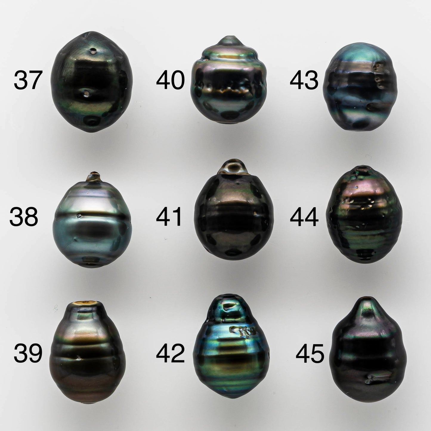 12-13mm Loose Tahitian Pearl Bead Drop with High Luster and Natural Color,  Half or Full Drilled, Undrilled or Large Hole, SKU # 1654TH