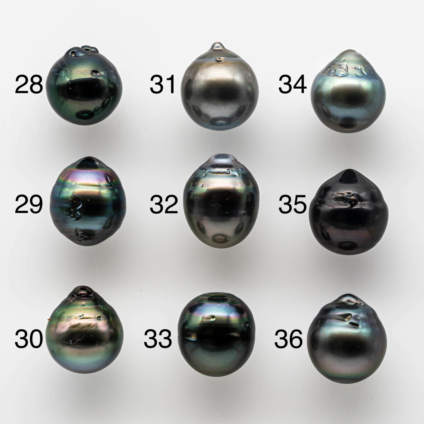 12-13mm Undrilled Tahitian Pearl Bead Drop Single Piece with High Luster and Natural Color, Half or Full Drilled to Large Hole, SKU # 1659TH