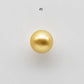 12-13mm Round Golden South Sea Pearl in Natural Color and High Luster with Blemish Free, Loose Single Piece Half Drilled, SKU # 1701GS