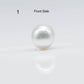 13-14mm Teardrop South Sea Pearl in Natural White Color and High Luster with Blemishes, Half Drilled Single Loose Pearl, SKU # 1681SS