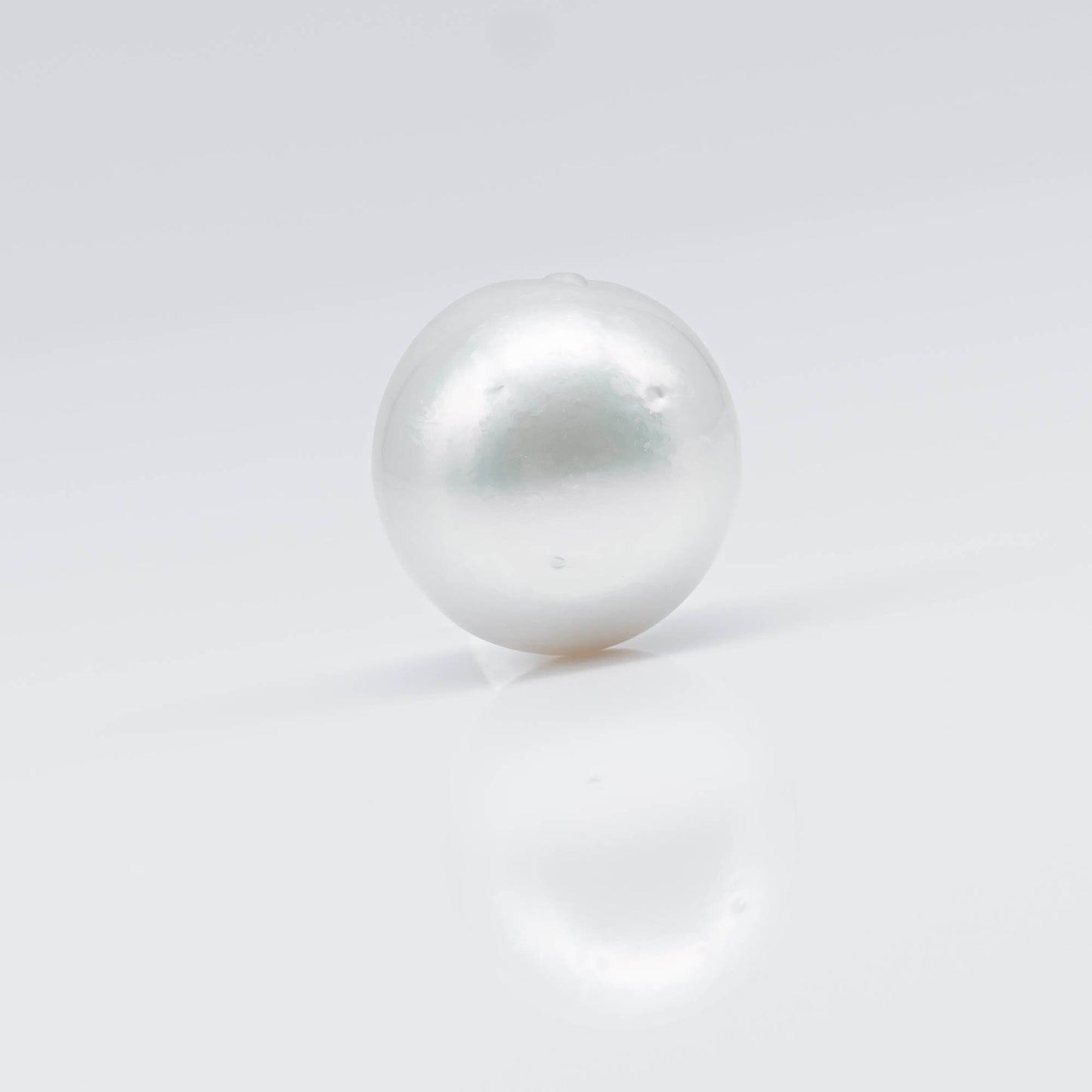 16-17mm South Sea Pearl in X-Large Size with Natural White Color Near Round, High Luster and Blemish, Half Drilled Single Piece, SKU# 1684SS