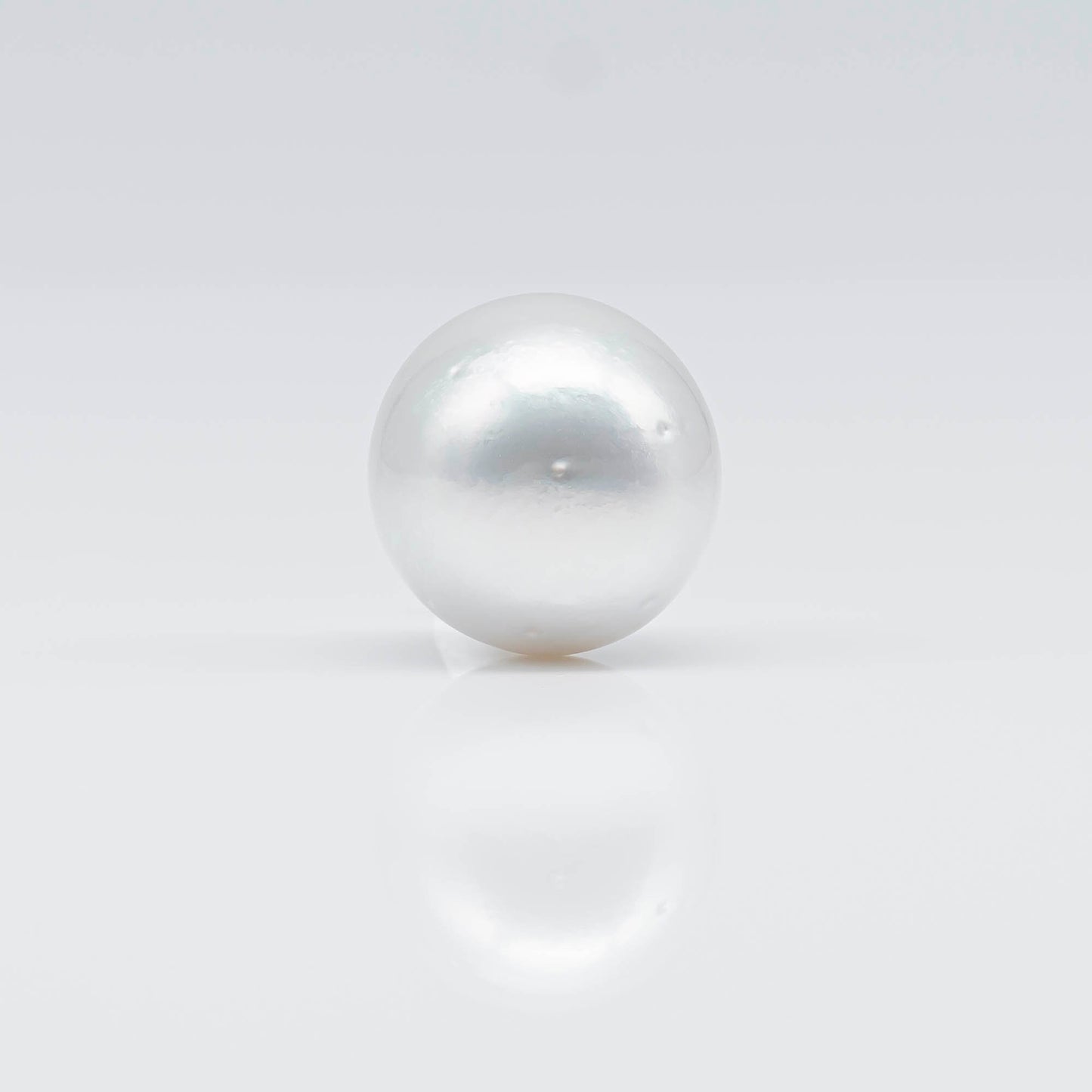 16-17mm South Sea Pearl in X-Large Size with Natural White Color Near Round, High Luster and Blemish, Half Drilled Single Piece, SKU# 1684SS