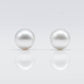 14-15mm X-Large Round South Sea Pearl Matching Pair in Natural White Color and High Luster with Minor Blemish in Half Drilled, SKU # 1692SS