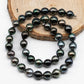 9-10mm Natural Color Tahitian Pearl in Near Round with High Luster and Blemishes for Jewelry Making on a Full Strand, SKU # 1712TH