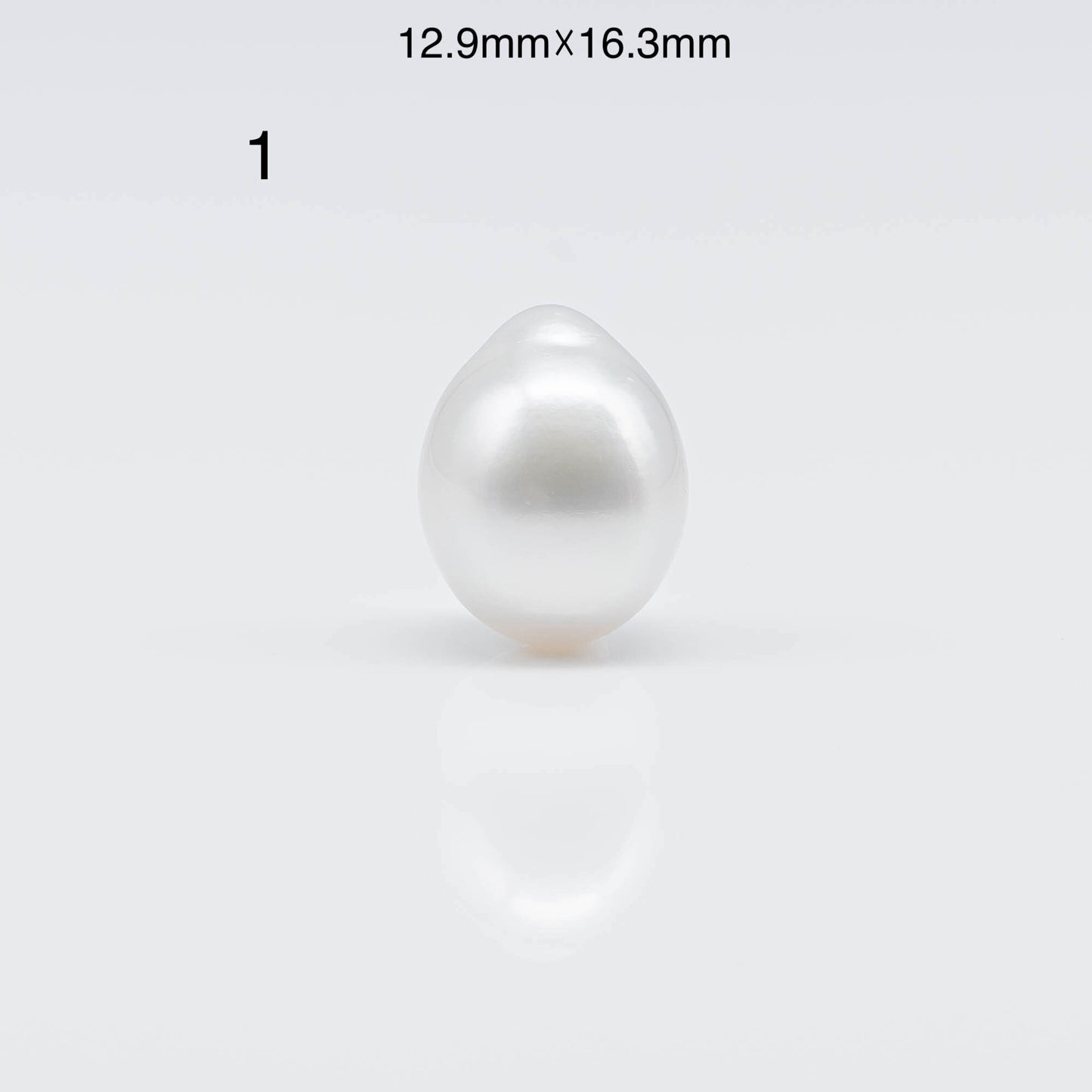 12 or 14mm South Sea Pearl Teardrop in Natural White Color and High Luster with Minor Blemish, Loose Single Piece Undrilled, SKU # 1677SS