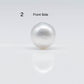 14-15mm Large Size South Sea Pearl in Natural White Color and High Luster with Blemish, Half Drilled Single Piece Loose Pearl, SKU # 1682SS