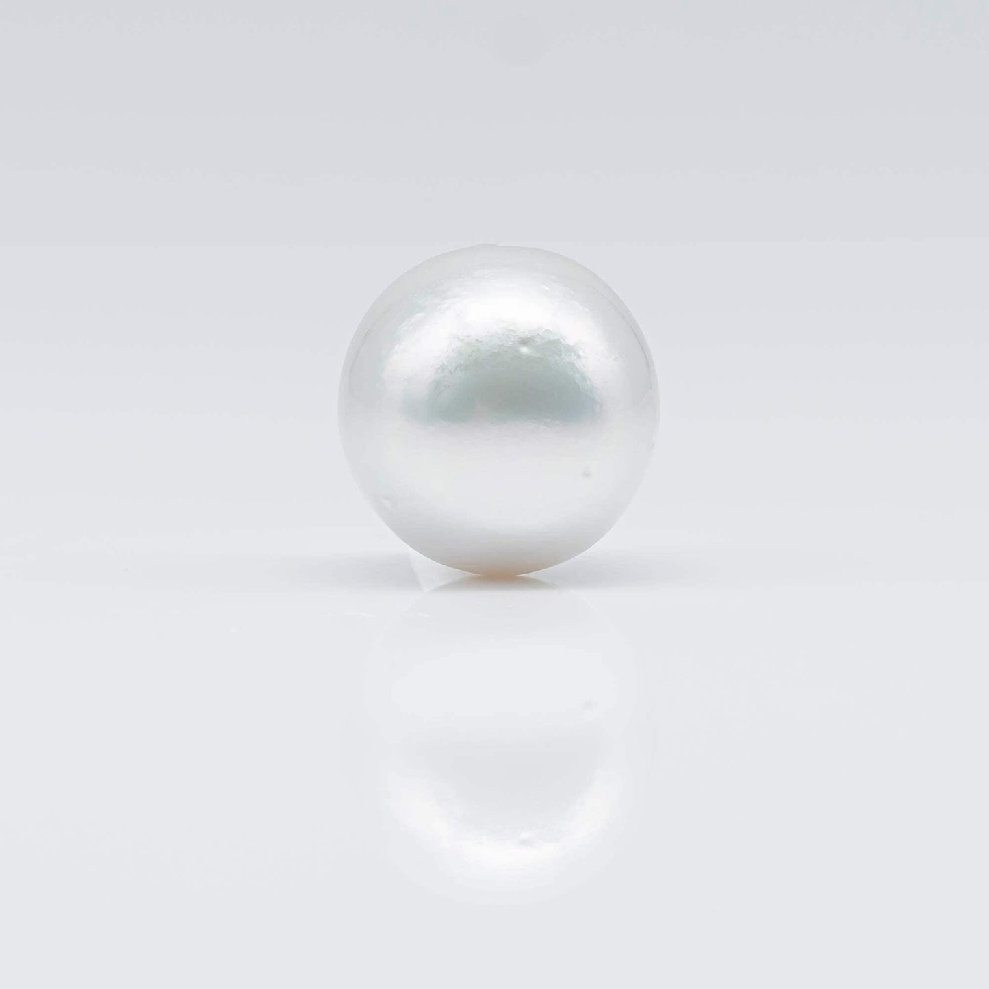 16-17mm South Sea Pearl in X-Large Size with Natural White Color Near Round, High Luster and Blemish, Half Drilled Single Piece, SKU# 1684SS