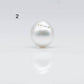 14-15mm Teardrop South Sea Pearl in Natural White Color and High Luster with Minor Blemishes, Loose Single Piece Undrilled, SKU # 1687SS