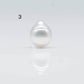 14-15mm Teardrop South Sea Pearl in Natural White Color and High Luster with Minor Blemishes, Loose Single Piece Undrilled, SKU # 1687SS