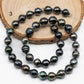 9-10mm Tahitian Pearl Circled in High Luster and Natural Color with Blemishes for Jewelry Making in Full Strand, SKU # 1709TH