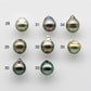 9-10mm Tahitian Pearl Drop Shape in Natural Color with Beautiful Luster and Minor Blemish, Loose Single Piece Undrilled, SKU # 1742TH