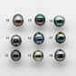9-10mm Loose Tahitian Pearl Drop in Natural Color and High Luster with Blemish, Loose Undrilled or Drilled or Large Hole, SKU # 1746TH