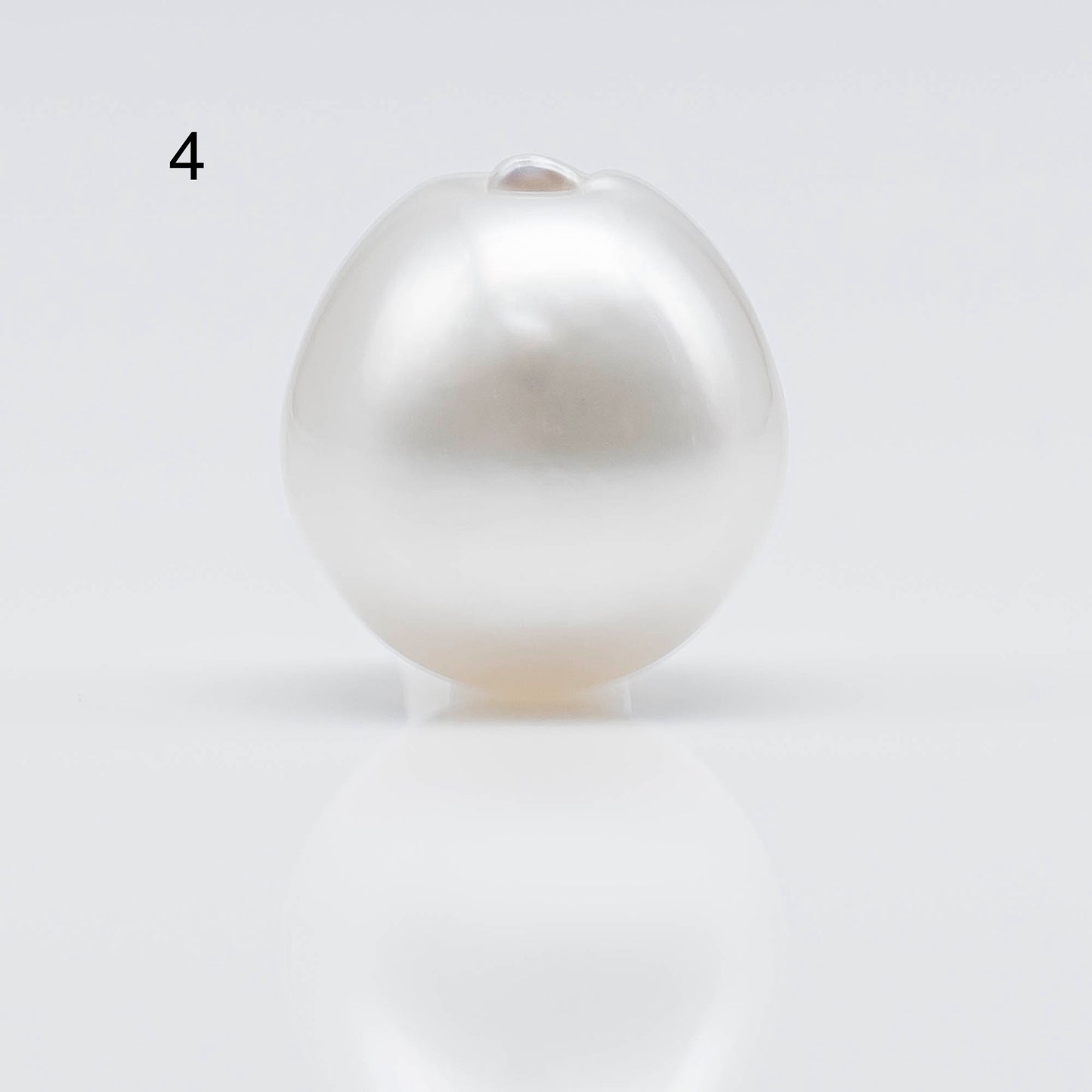 12-13mm White South Sea Pearl Drops in Natural Color with Beautiful Lusters, Loose Single Piece Undrilled for Jewelry Making, SKU # 1748SS