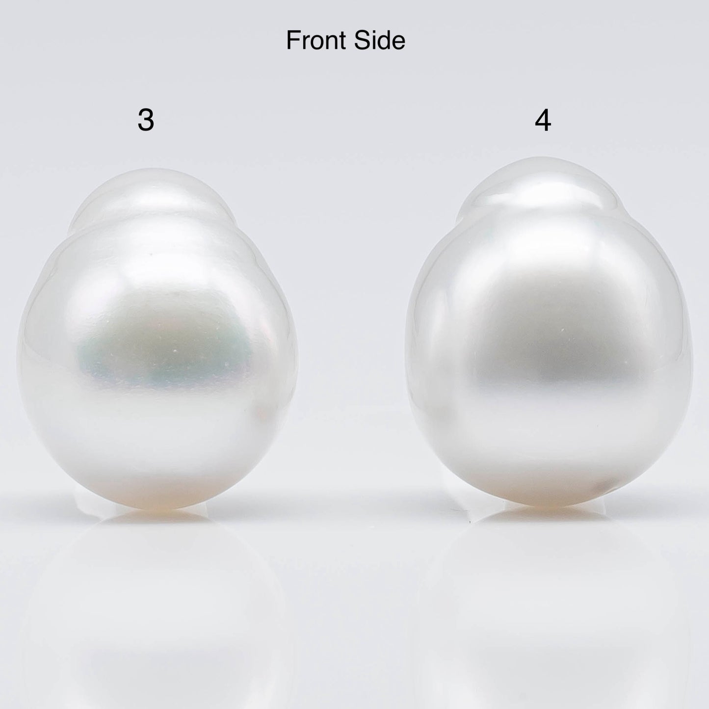 13-14mm Teardrop South Sea Pearls Loose Undrilled Single Piece, Natural White Color and High Luster with Blemishes, SKU # 1752SS