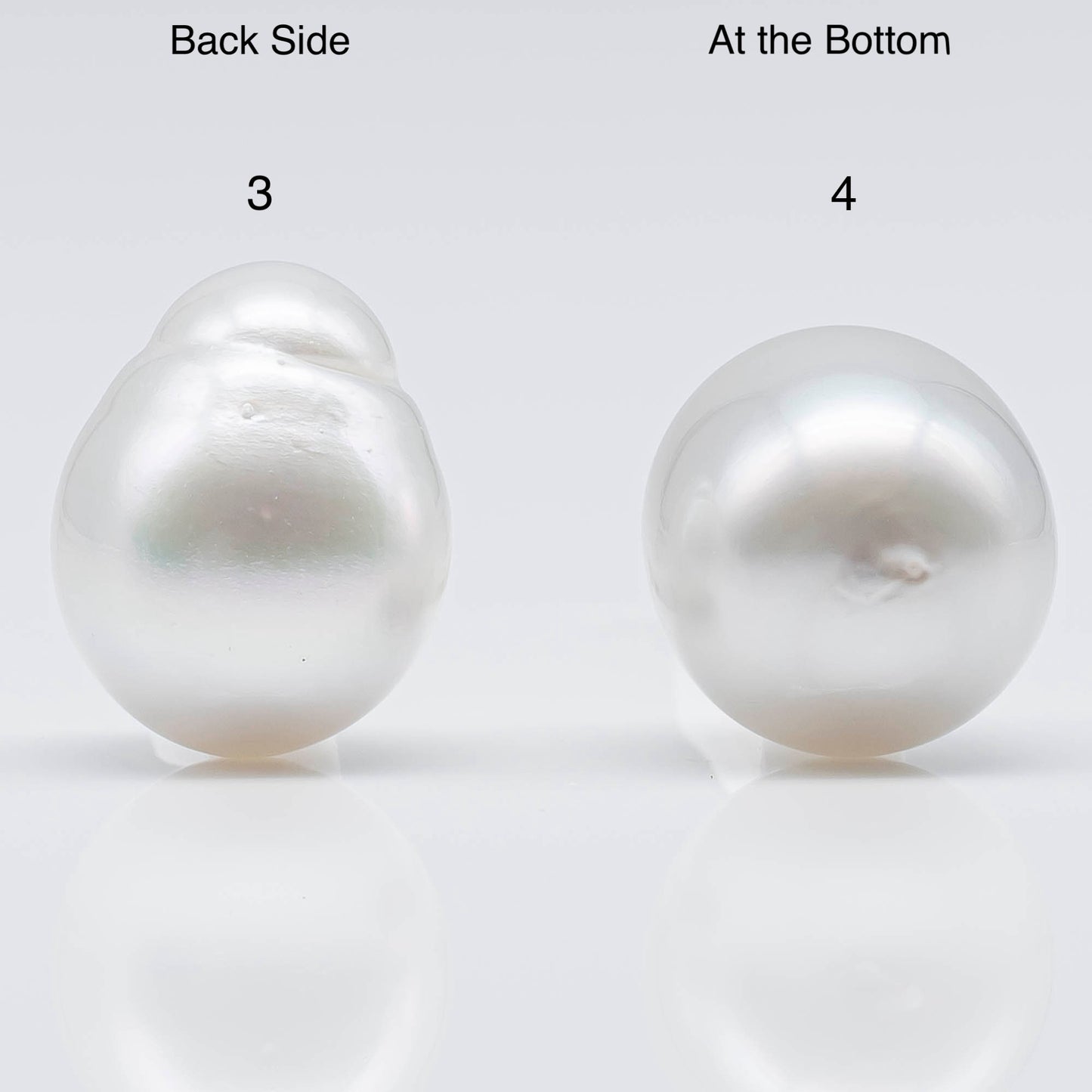 13-14mm Teardrop South Sea Pearls Loose Undrilled Single Piece, Natural White Color and High Luster with Blemishes, SKU # 1752SS