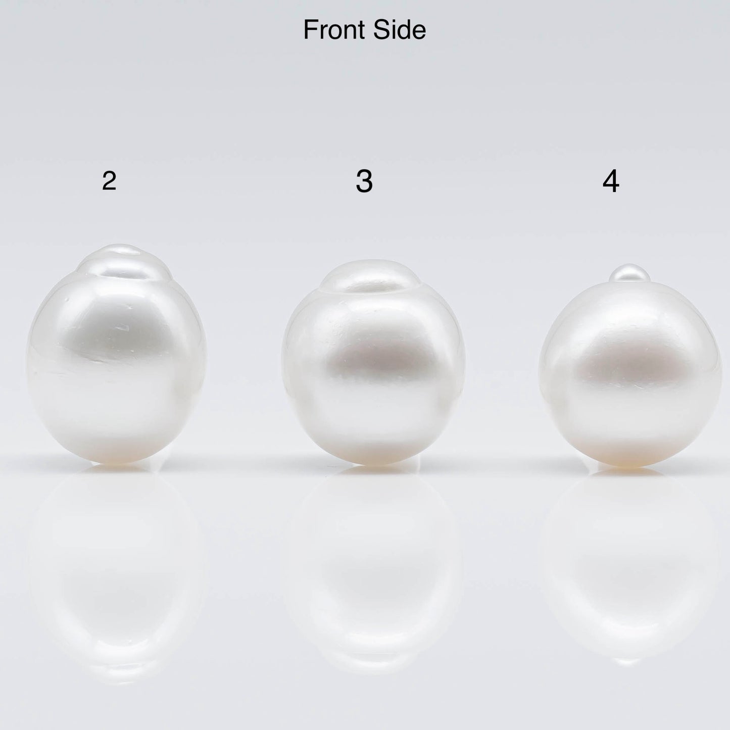 14-15mm White South Sea Pearl in Drop Shape with Natural Color and High Luster, Loose Undrilled Single Piece with Minor Blemish, SKU# 1755SS