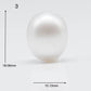 15-16mm XL South Sea Pearl Near Round or Drop in Natural White Color with High Luster and Minor Blemish, Undrilled Loose Piece, SKU # 1757SS