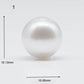 15-16mm XL South Sea Pearl Near Round or Drop in Natural White Color with High Luster and Minor Blemish, Undrilled Loose Piece, SKU # 1757SS