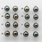 8-9mm High Quality Tahitian Pearl Drops in Loose Pair with Amazing Lusters and Minor Blemish in Undrilled for Making Earring, SKU # 1728TH