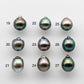 9-10mm Teardrop Tahitian Pearl in Single Piece Undrilled with High Luster and Blemish for Jewelry Making, SKU # 1739TH