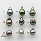 9-10mm Teardrop Tahitian Pearl in Single Piece Undrilled with High Luster and Blemish for Jewelry Making, SKU # 1739TH