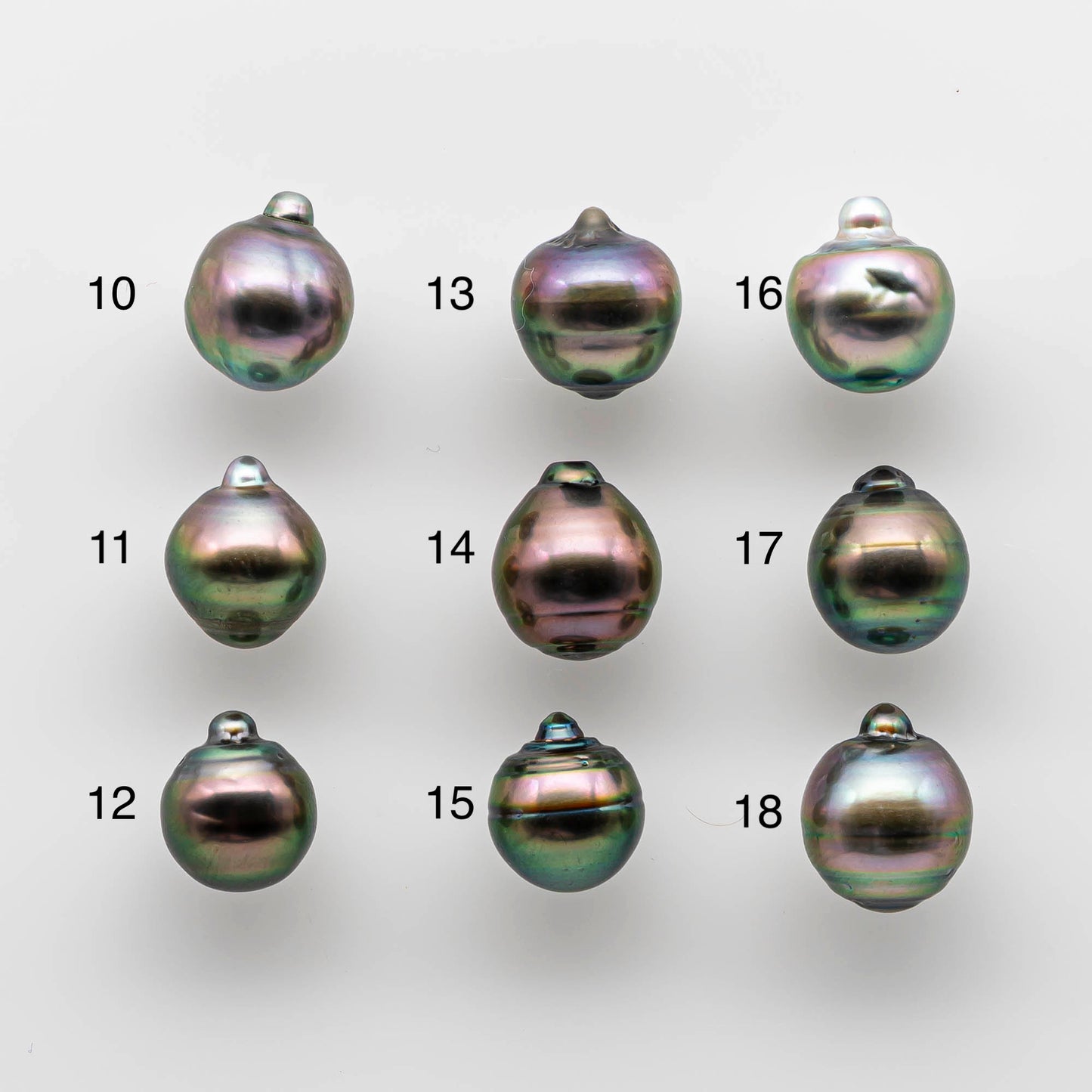 9-10mm Tahitian Pearl in Super High Luster and Minor Blemish, Single Piece Undrilled for Jewelry Making, SKU # 1740TH