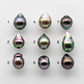 9-10mm Tahitian Pearl Teardrop with Amazing Luster and Natural Color, Single  Loose in Undrilled, Drilled or Large Hole, SKU # 1745TH