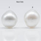 13-14mm Teardrop South Sea Pearls Loose Undrilled Single Piece, Natural White Color and High Luster with Blemishes, SKU # 1752SS