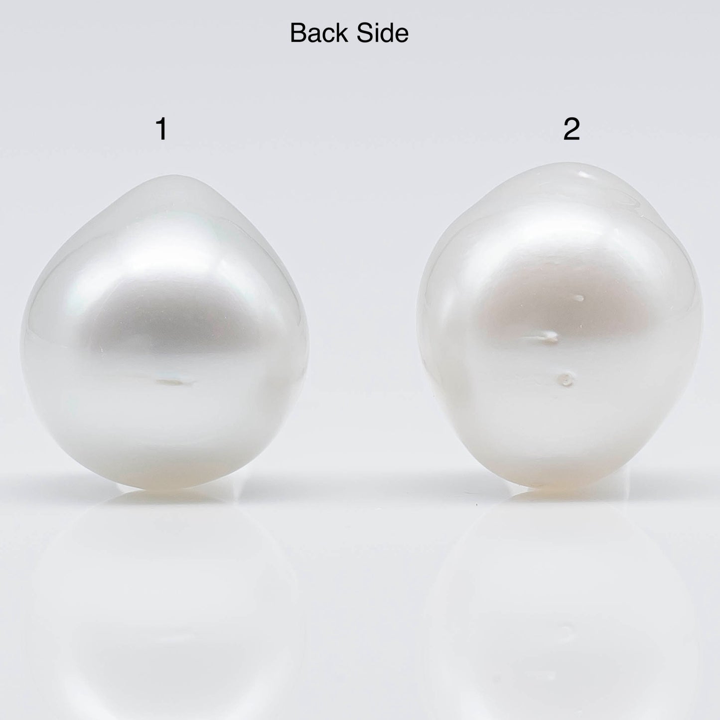 13-14mm Teardrop South Sea Pearls Loose Undrilled Single Piece, Natural White Color and High Luster with Blemishes, SKU # 1752SS