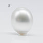 13-14 Circle White South Sea Pearl Drop in Loose Single Piece Undrilled, High Luster and Natural White Color, SKU # 1753SS