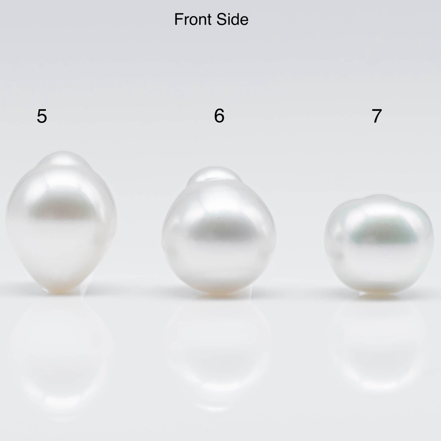 14-15mm White South Sea Pearl in Drop Shape with Natural Color and High Luster, Loose Undrilled Single Piece with Minor Blemish, SKU# 1755SS