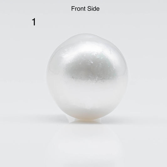 14-15mm White South Sea Pearl in Drop Shape with Natural Color and High Luster, Loose Undrilled Single Piece with Minor Blemish, SKU# 1755SS