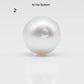 15-16mm XL South Sea Pearl Near Round or Drop in Natural White Color with High Luster and Minor Blemish, Undrilled Loose Piece, SKU # 1757SS