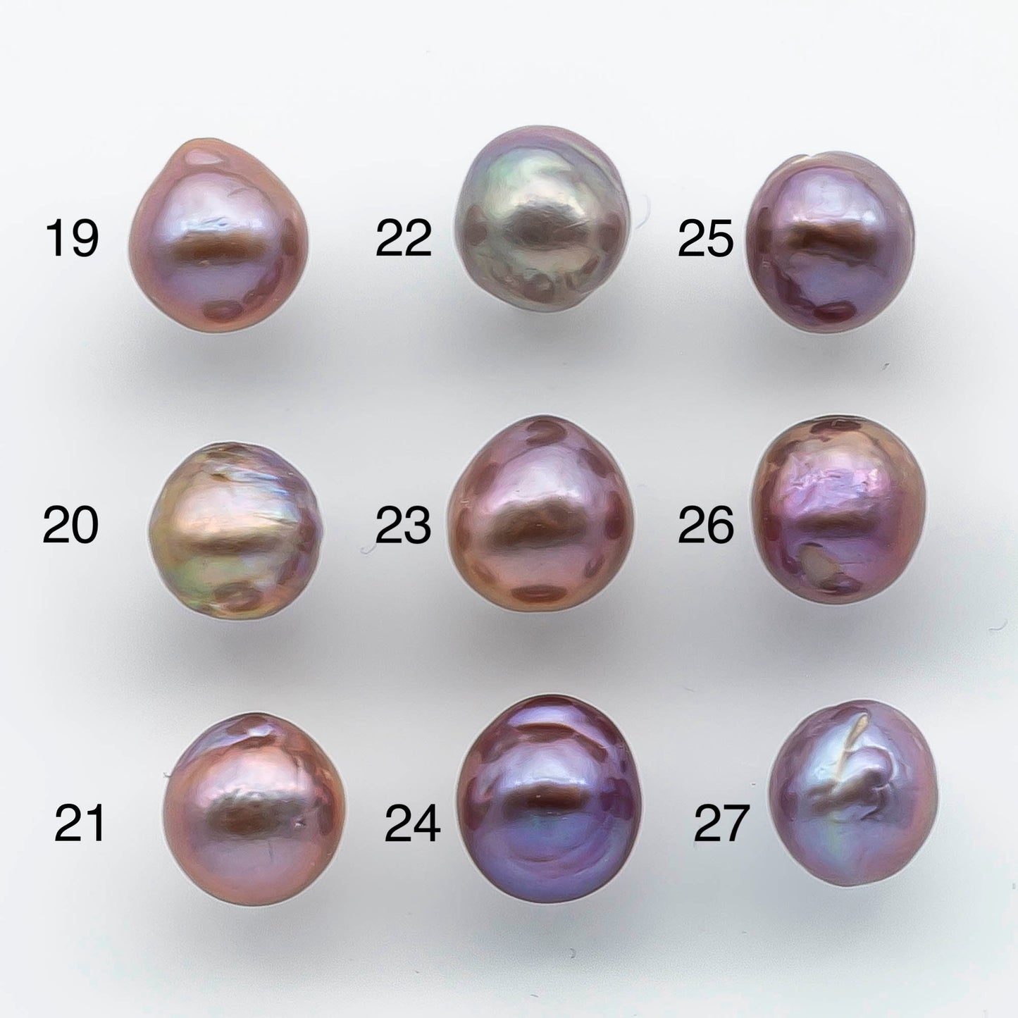 9-10mm Drop Edison Pearls in Natural Pink Colors with Beautiful Luster, Choose from Undrilled to Large Hole, SKU # 1920EP