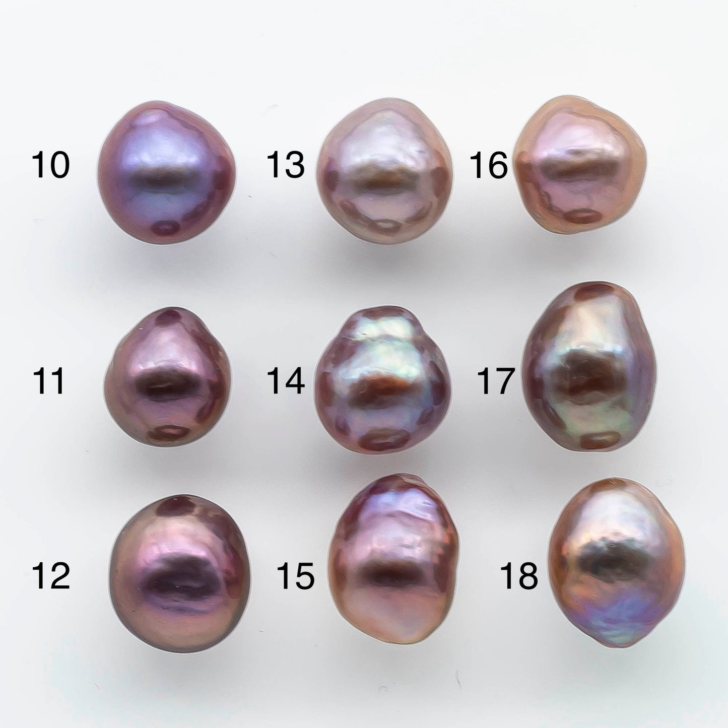 10-11mm Edison Pearl Single Piece Drops with Very Nice Luster Undrilled Loose Freshwater Pearl with Natural Colors, SKU # 1926EP