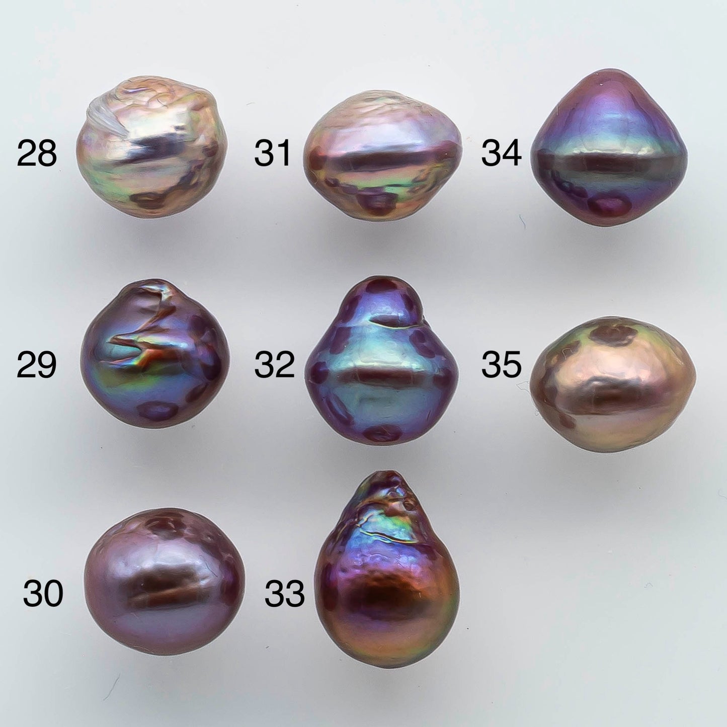 11-12mm Single Edison Pearl Undrilled Loose Piece with Extremely Nice Luster in Natural Color Freshwater Pearl Drops, SKU # 1928EP