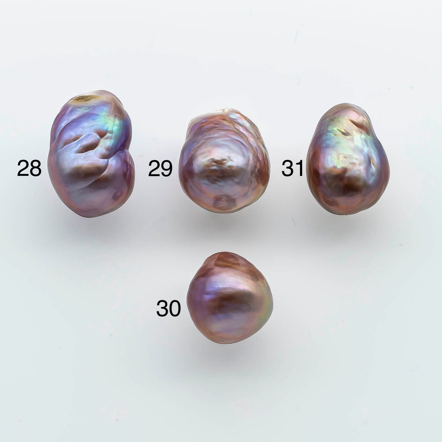 11-12mm Edison Pearl  Drop with Amazing Iridescence Luster and All Natural Colors, Undrilled or Large Hole, SKU # 1929EP