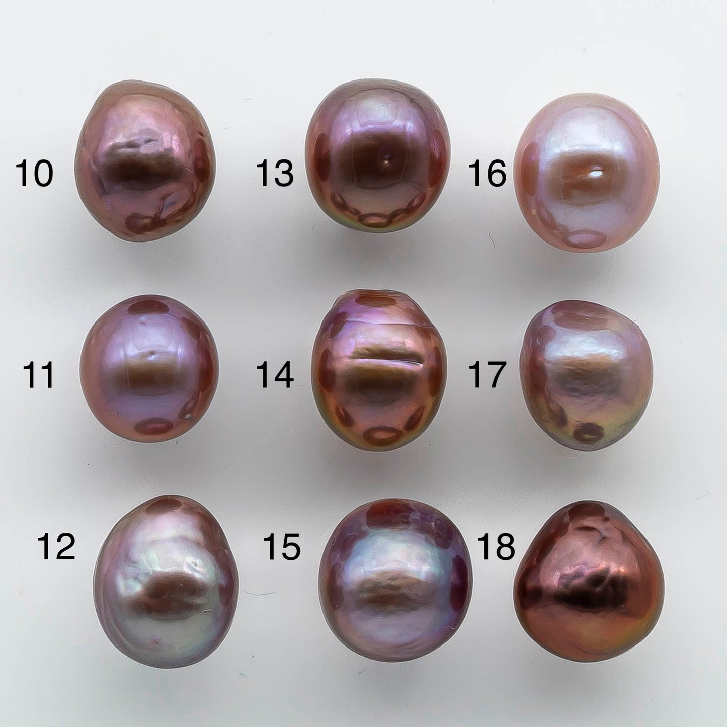 11-12mm Single Edison Pearl Undrilled Loose Piece with Extremely Nice Luster in Natural Color Freshwater Pearl Drops, SKU # 1930EP