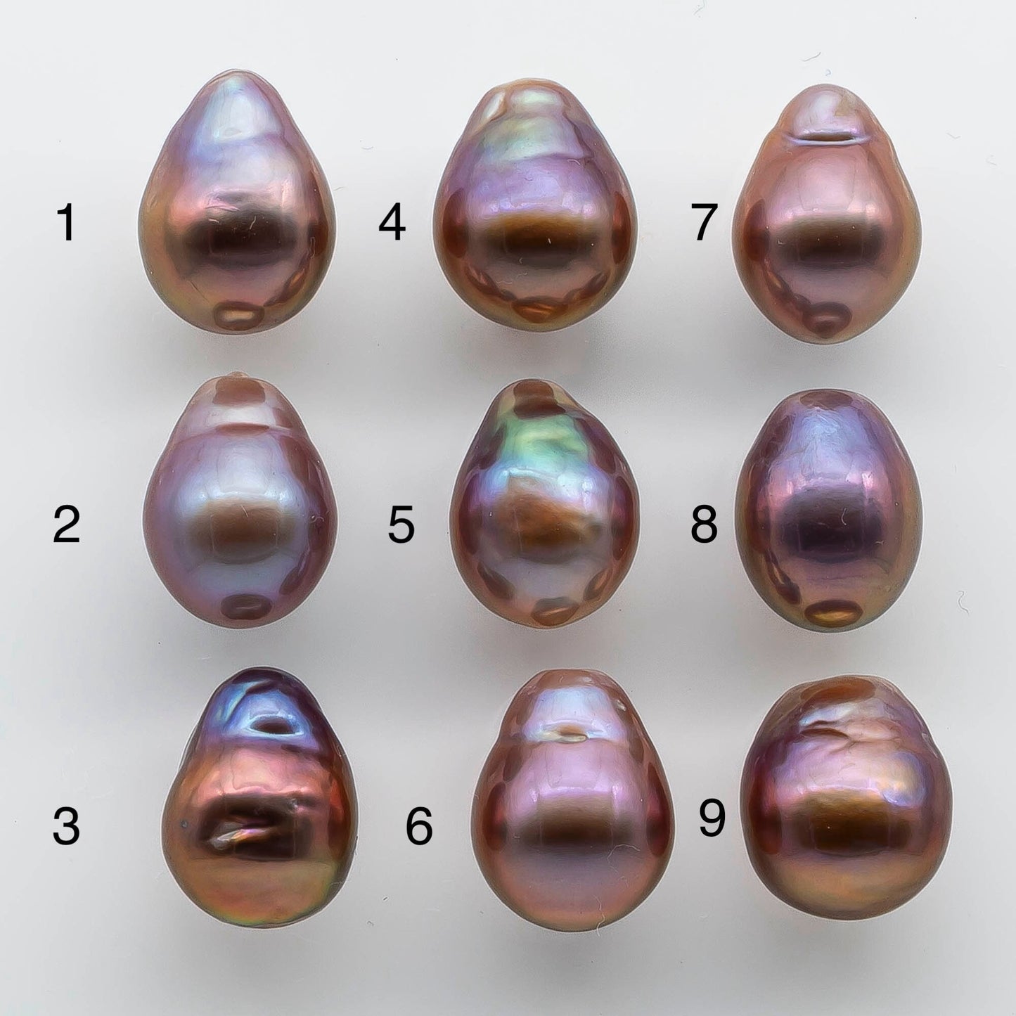 11-12mm Single Edison Pearl Undrilled Loose Piece with Extremely Nice Luster in Natural Color Freshwater Pearl Drops, SKU # 1932EP