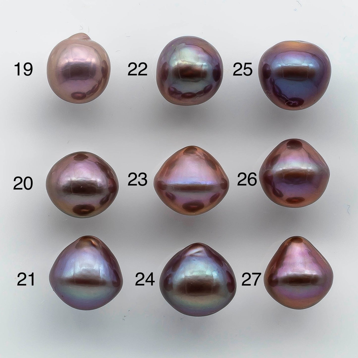 11-12mm Single Edison Pearl Undrilled Loose Piece with Extremely Nice Luster in Natural Color Freshwater Pearl Drops, SKU # 1933EP