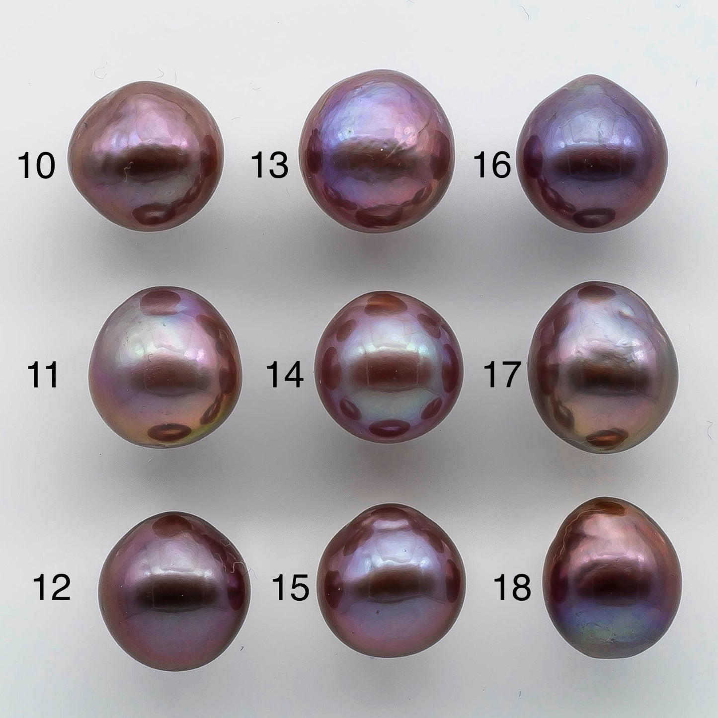 11-12mm Single Edison Pearl Undrilled Loose Piece with Extremely Nice Luster in Natural Color Freshwater Pearl Drops, SKU # 1934EP