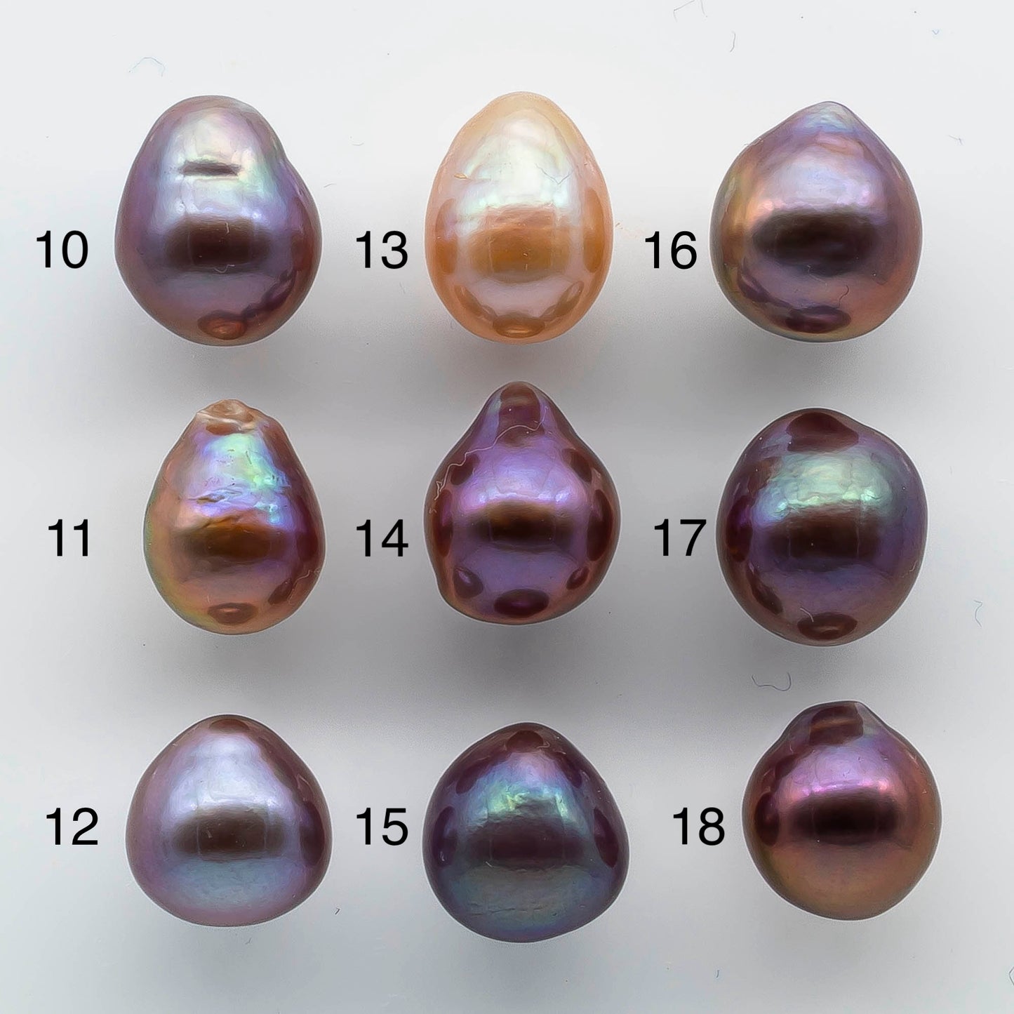 11-12mm Single Edison Pearl Undrilled Loose Piece with Extremely Nice Luster in Natural Color Freshwater Pearl Drops, SKU # 1935EP