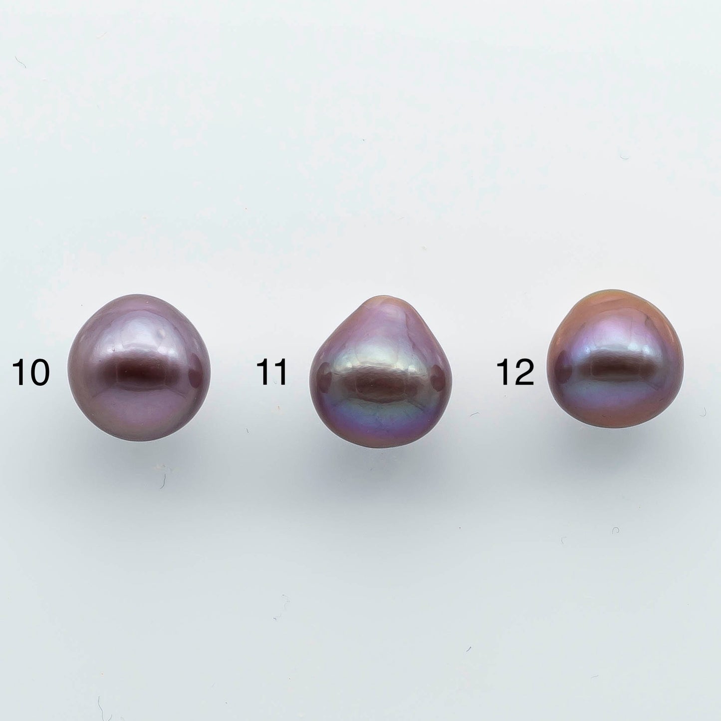 12-13mm Single Edison Pearl Undrilled Loose Piece with Extremely Nice Luster in Natural Color Freshwater Pearl Drops, SKU # 1945EP