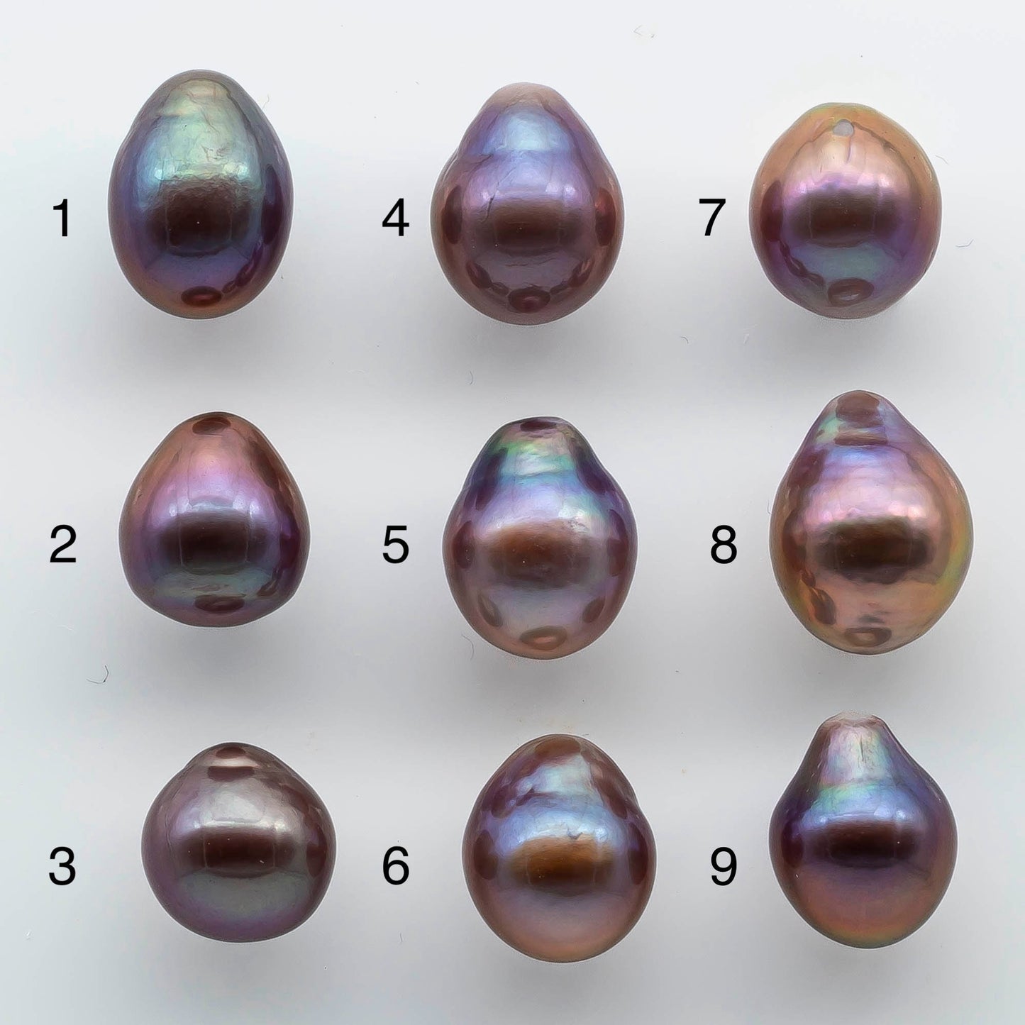 12-13mm Drop Edison Pearls in Natural Pink Colors with Beautiful Luster, Choose from Undrilled to Large Hole, SKU # 1947EP