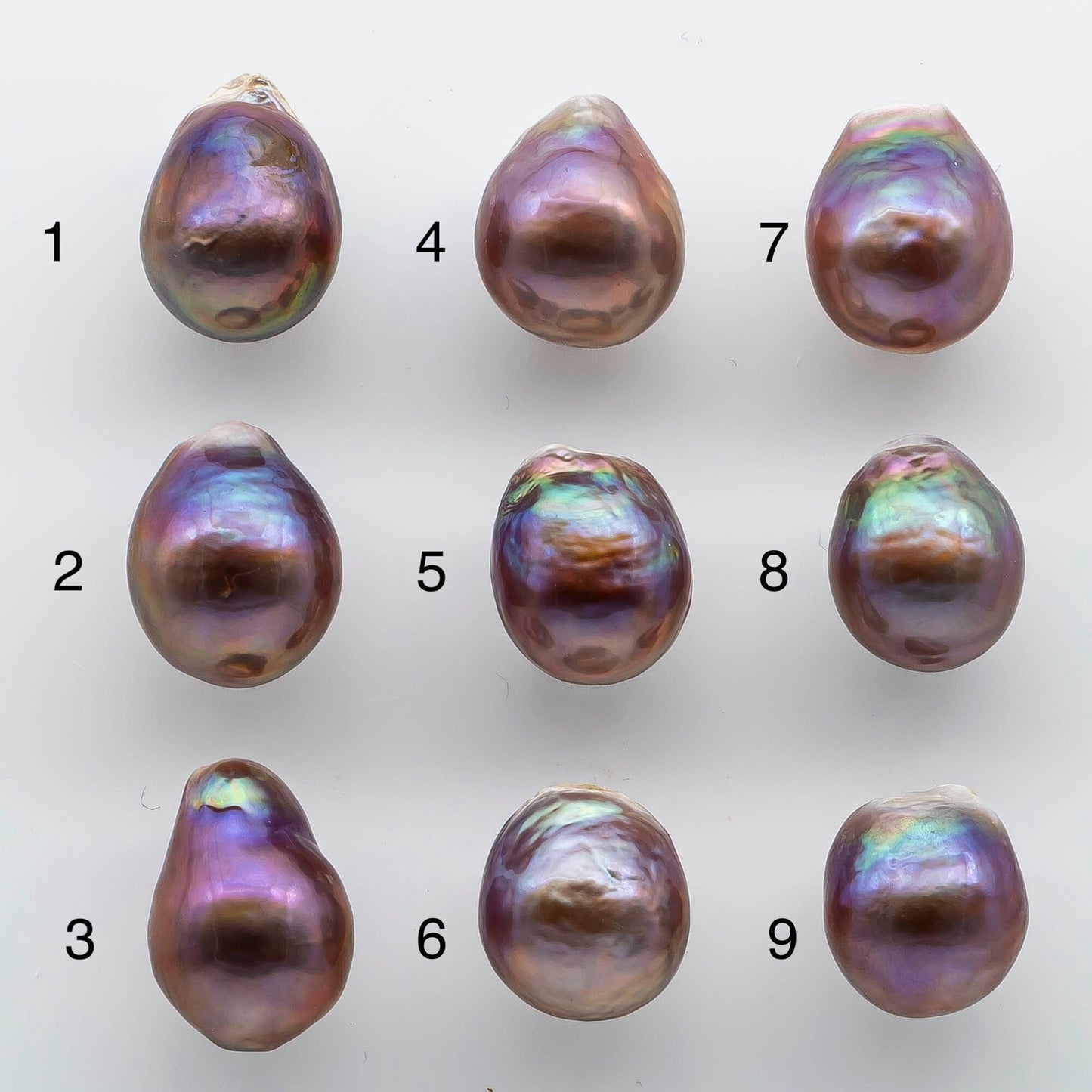 12-13mm Single Edison Pearl Undrilled Loose Piece with Extremely Nice Luster in Natural Color Freshwater Pearl Drops, SKU # 1948EP