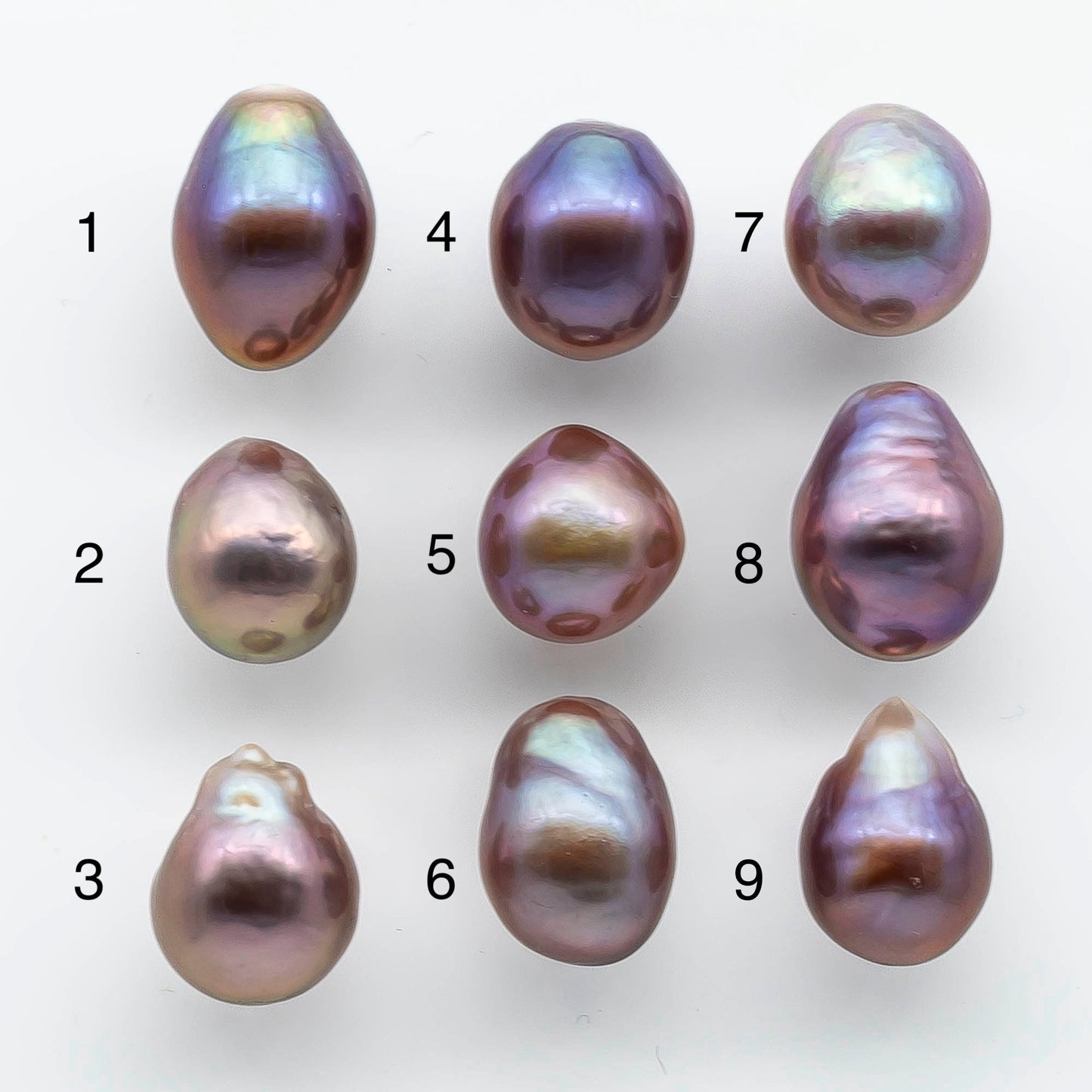 10-11mm Single Edison Pearl Undrilled Loose Piece with Nice Luster in Natural Color Freshwater Pearl Drops, SKU # 1950EP