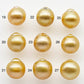 10-11mm South Sea Pearl, Gold Drop Single Piece Nondrilled with High Luster and Minor Blemishes for Jewelry Making, SKU # 1987GS