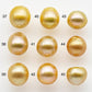 10-11mm South Sea Pearl, Gold Drop Single Piece Nondrilled with High Luster and Minor Blemishes for Jewelry Making, SKU # 1987GS