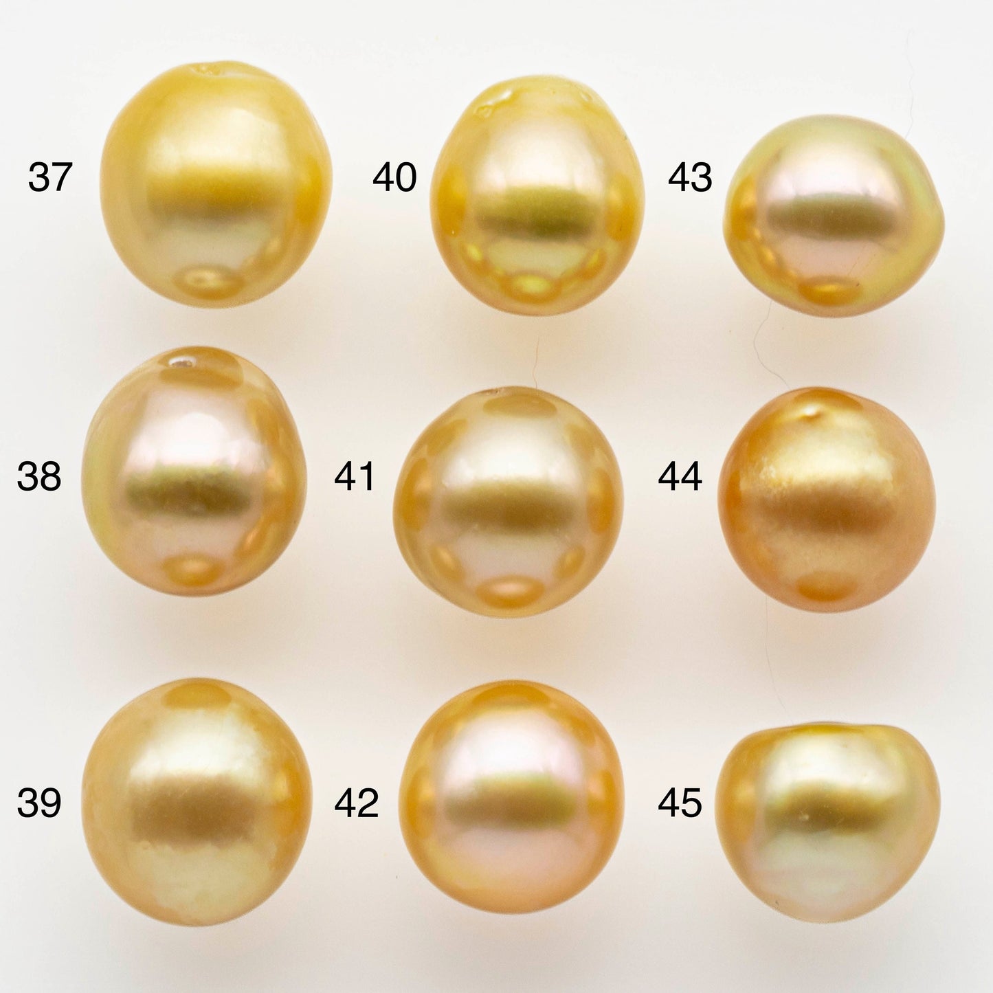 10-11mm South Sea Pearl, Gold Drop Single Piece Nondrilled with High Luster and Minor Blemishes for Jewelry Making, SKU # 1987GS